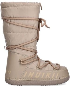 Inuikii Quilted Lace-Up Boots - Natural