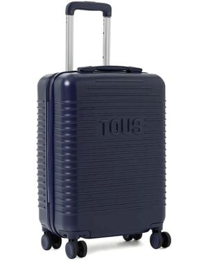 Tous Logo-Embossed Suitcase - Blue