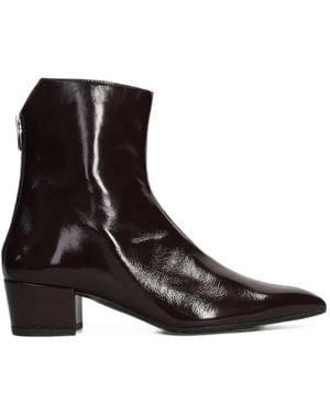 Evaluna Bottines À Fini Verni - Black