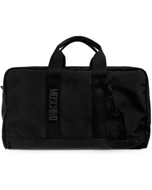 Moschino Reisetasche Mit Logo-Detail - Schwarz