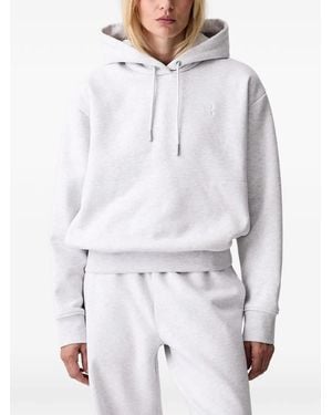 On Shoes Club Collective Logo-Embroidered Drawstring Hoodie - White