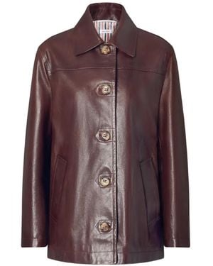 Thom Browne Cappotto Dockside - Marrone