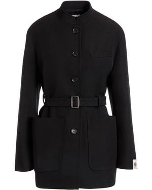 Bally Belted Gabardine Jacket - Black