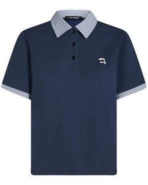 KARL LAGERFELD Polo Ikon - Blue