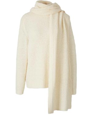 STAUD Pull À Détail De Foulard - Blanc