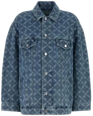 MICHAEL Michael Kors Printed Denim Jacket - Blue