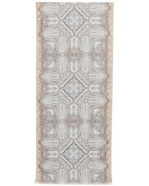 Dell'Oglio Salina Paisley Scarf - Grey