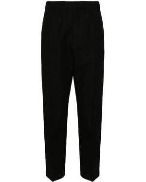 Lanvin Mid-Rise Tapered Trousers - Black