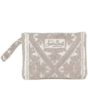 Mc2 Saint Barth Bestickte Clutch - Weiß