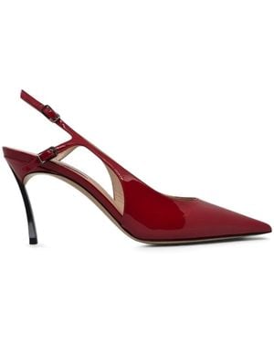 Casadei Samurai Julia Slingback Court Shoes - Red