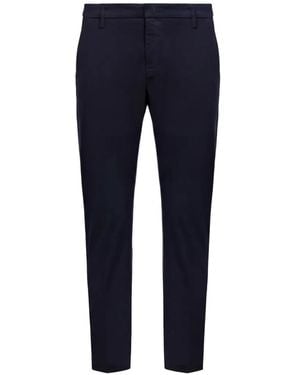 Dondup Alfredo Pressed-Crease Slim-Fit Pants - Blue