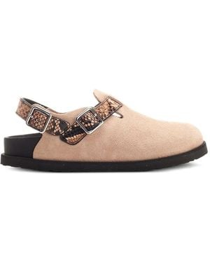 Birkenstock Mules Tokyo Ii À Effet Peau De Serpent - White