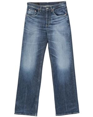 Dondup Faded Straight-Leg Jeans - Blue