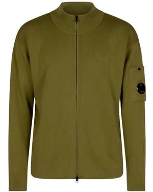 C.P. Company Zip-Up Cardigan - Green
