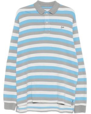 ERL Striped Polo Shirt - Blue