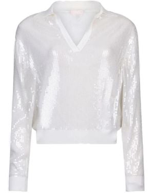 Liu Jo Haut À Ornements De Sequins - White