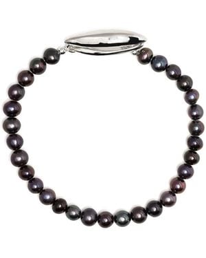 SWEETLIMEJUICE Pearl Beaded Bracelet - Metallic