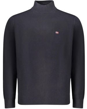 Norway 1963 Logo-Patch High-Neck Sweater - Blue