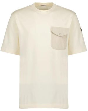Moncler T-Shirt À Détail De Poches - White