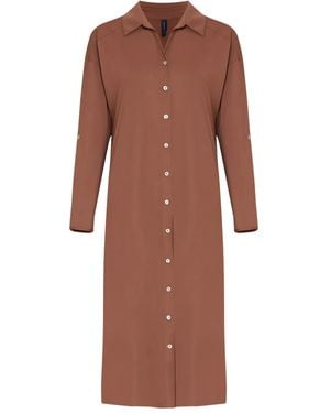 Lygia & Nanny Eveline Strandkleid mit Knöpfen - Braun