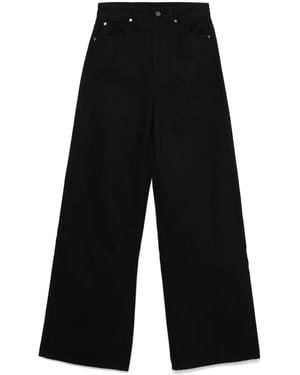 Calvin Klein ハイライズ ワイドジーンズ - ブラック