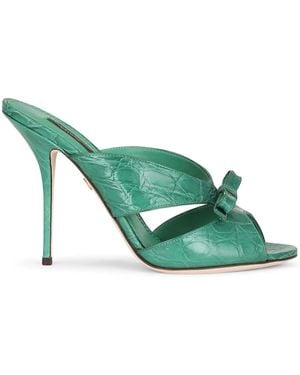 Dolce & Gabbana Sandalen Mit Schleifendetail 105Mm - Grün
