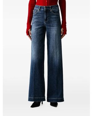 Liu Jo Faded Flared Jeans - Blue