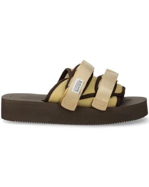 Suicoke Touch-Strap Slides - Brown