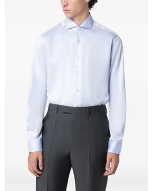 Xacus Long-Sleeved Cotton Shirt - White