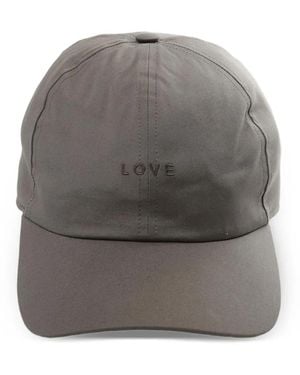 Rick Owens Text Baseball Cap Hat - Grey