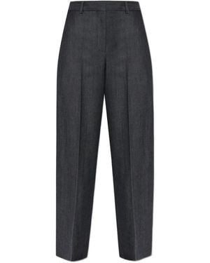 Balenciaga Pressed-Crease Tailored Pants - Blue