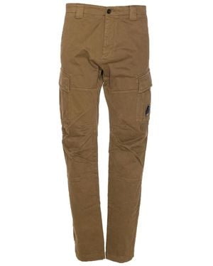 C.P. Company Cotton Cargo Trousers - Natural