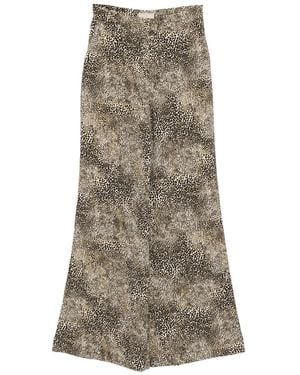 Elie Saab Palazzohose mit Print - Braun