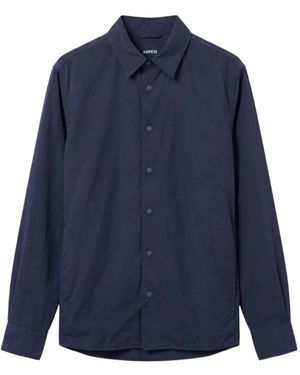 Aspesi Press-Stud-Fastening Shirt - Blue