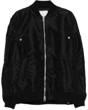 Sacai Nylon Bomber Jacket - Black