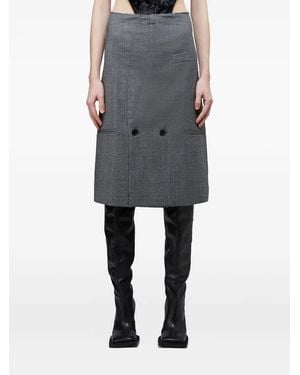 Vetements Double-breasted pocket skirt - Gris
