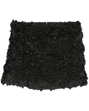 ..,merci Ruffled Top - Black