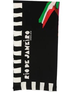 Osklen Patterned Scarf - Black