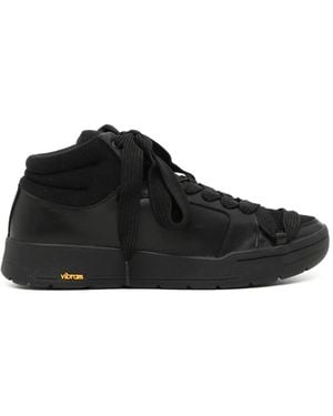 Yohji Yamamoto Vibram-Sole Panelled Trainers - Black