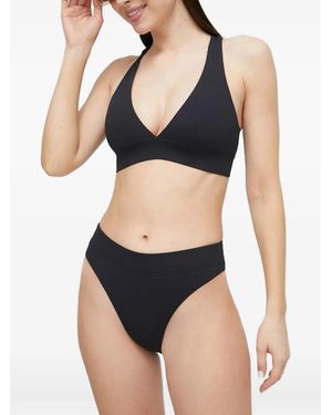 Casall Cross-Back Bikini Top - Black