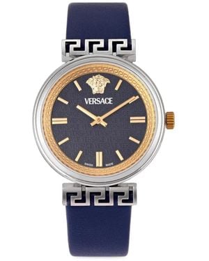 Versace Greca 36Mm Watch - Blue