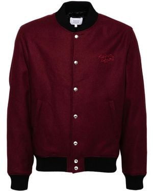 Maison Kitsuné Logo-Embroidered Bomber Jacket