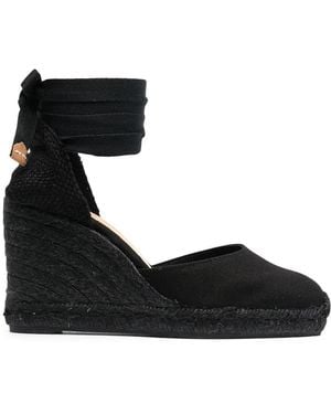 Castañer Low-Heeled Pati With Studs in Black | Lyst