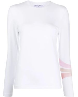 Madison Maison 3 ストライプ ロングtシャツ - ホワイト