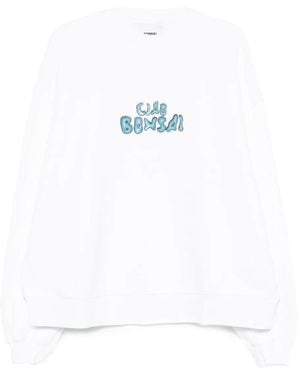 Bonsai Ciao Crew-Neck Sweatshirt - White