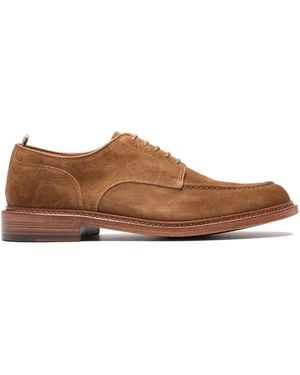Officine Creative Suede-Leather Lace-Up Derby Shoes - Brown
