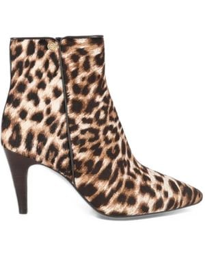 Michael Kors Daniela Leather Ankle Boots - Brown