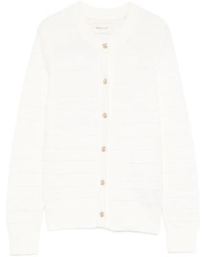 GANT Button-Fastening Knitwear - White