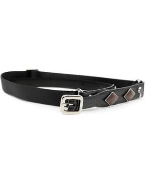 Toga Embellished Buckled Belt - White