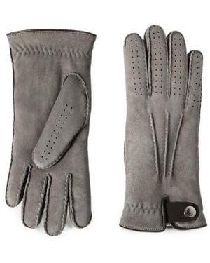 Brunello Cucinelli Suede Shearling Gloves - Grey